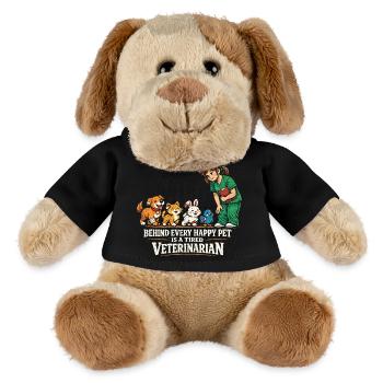 Tierarzt Tiermediziner - MiniFeet® Hund Helge - Schwarz - Vorne