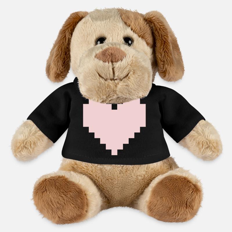 Pixel Pink Heart - MiniFeet® Dog Helge - black