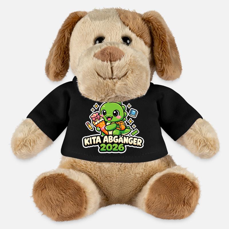 Kita Abgänger 2026 Kinder Geschenk - MiniFeet® Hund Helge - Schwarz