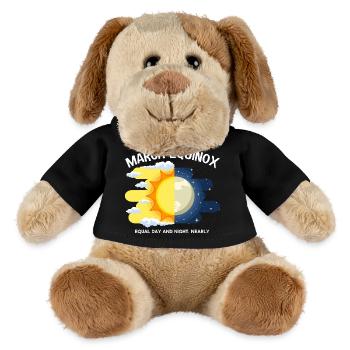 Équinoxe de mars Jour et nuit Ostara - Chien en peluche Helge MiniFeet® - noir - Devant