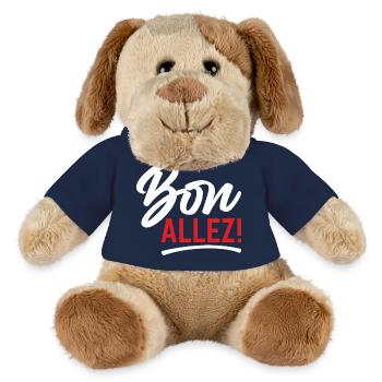 Bon Allez Humour Français Résignation - Chien en peluche Helge MiniFeet® - bleu marine - Devant