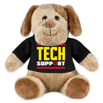 Tech Support Employee Gear Industrial - MiniFeet® Dog Helge - black - Front