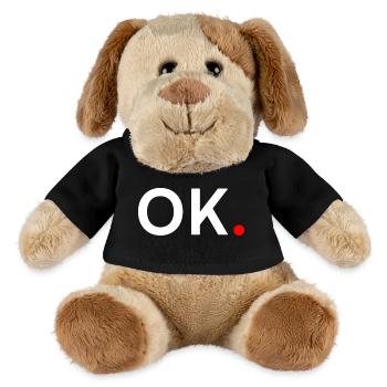 OK. Expression Minimaliste Tendance - Chien en peluche Helge MiniFeet® - noir - Devant