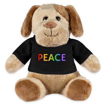 Friedens-Regenbogen - MiniFeet® Hund Helge - Schwarz - Vorne