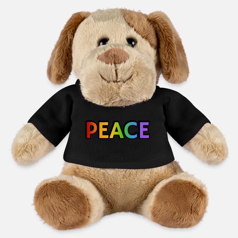 Friedens-Regenbogen - MiniFeet® Hund Helge - Schwarz