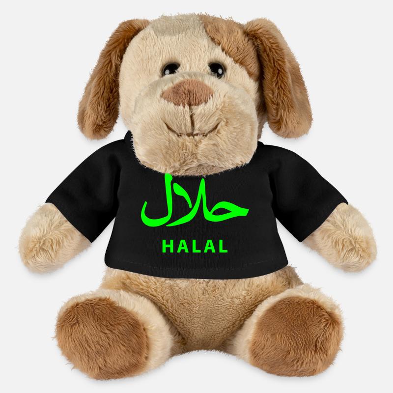 Halal حلال - Chien en peluche Helge MiniFeet® - noir