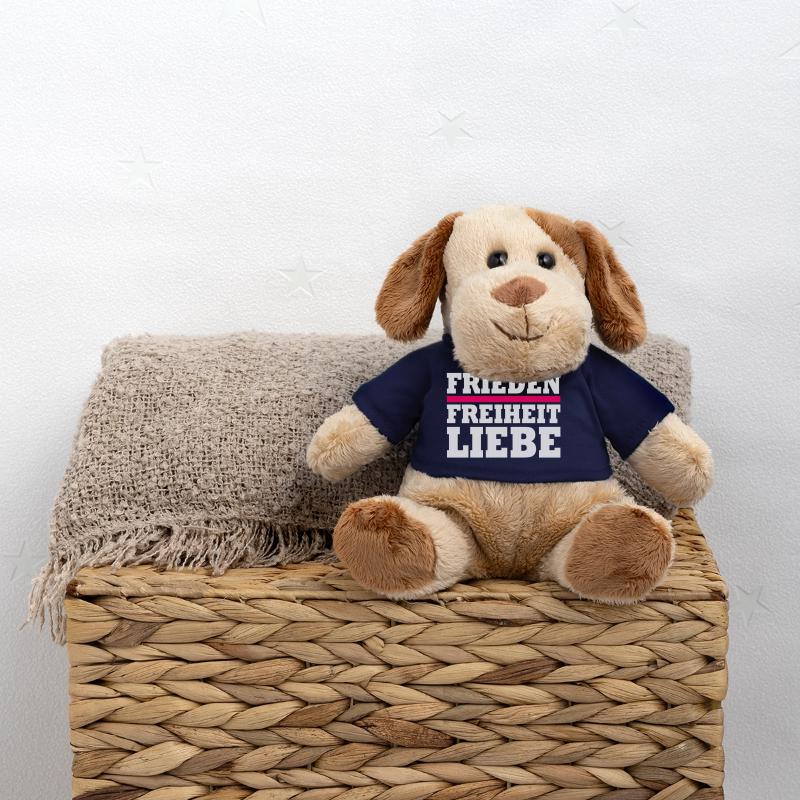Frieden freiheit liebe MiniFeet® Hund Helge