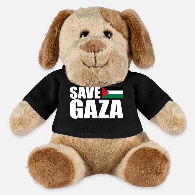 Save gaza - MiniFeet® Dog Helge - black