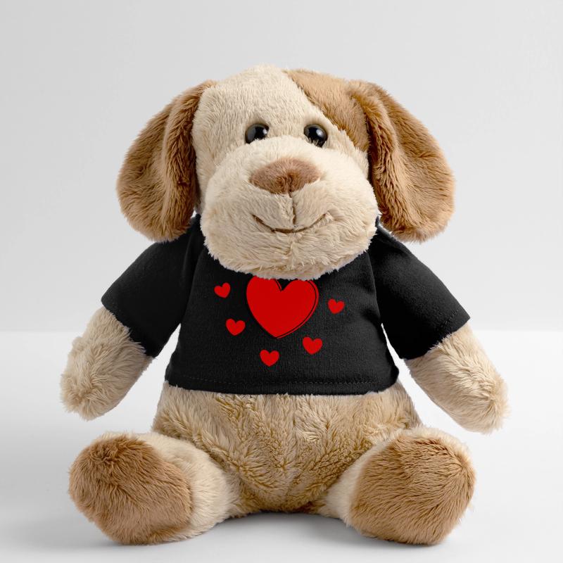 Saint-Valentin cœur rouge, st.valentin Chien en peluche Helge MiniFeet®