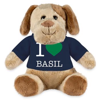 I LOVE BASIL Basilikum - MiniFeet® Hund Helge - French Navy - Vorne