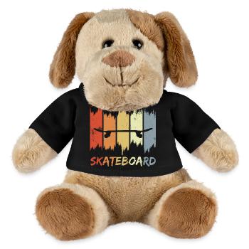 Skateboard Retro Look - MiniFeet® Hund Helge - Schwarz - Vorne