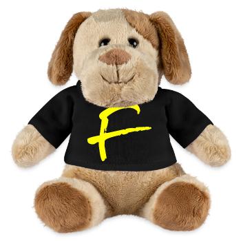 Buchstabe F - MiniFeet® Hund Helge - Schwarz - Vorne