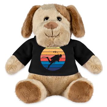 Retro Vibe Taucher - MiniFeet® Hund Helge - Schwarz - Vorne