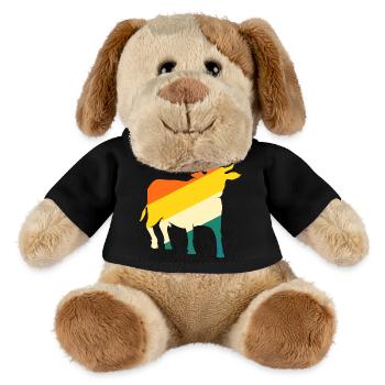 Büffel Rind Ochsen - MiniFeet® Hund Helge - Schwarz - Vorne