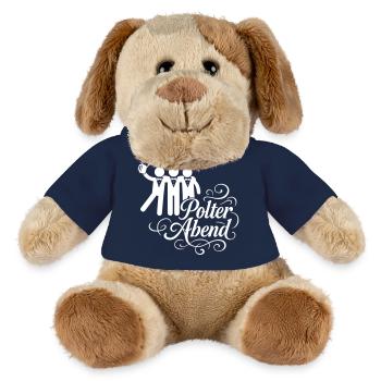 Enterrement de vie de garçon - Chien en peluche Helge MiniFeet® - bleu marine - Devant