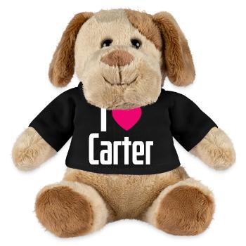 J’aime Carter Coeur rose J’aime Carter - Chien en peluche Helge MiniFeet® - noir - Devant