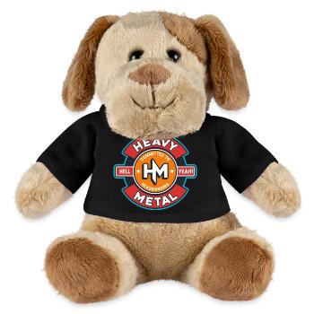Heavy Metal Retro Emblem - MiniFeet® Hund Helge - Schwarz - Vorne