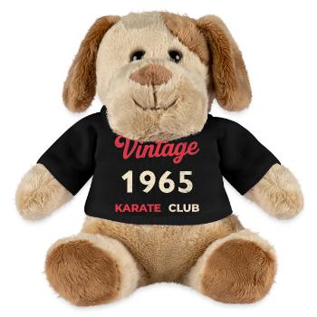 Millésime 1964 – Année de naissance rétro du Karate Club - Chien en peluche Helge MiniFeet® - noir - Devant