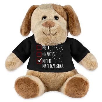 Santa Claus Christmas Time Naughty Christmas - MiniFeet® Dog Helge - black - Front