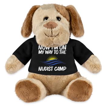 Naturist Freedom Lover Nudist Camp Nudism Lover - MiniFeet® Hund Helge - Schwarz - Vorne