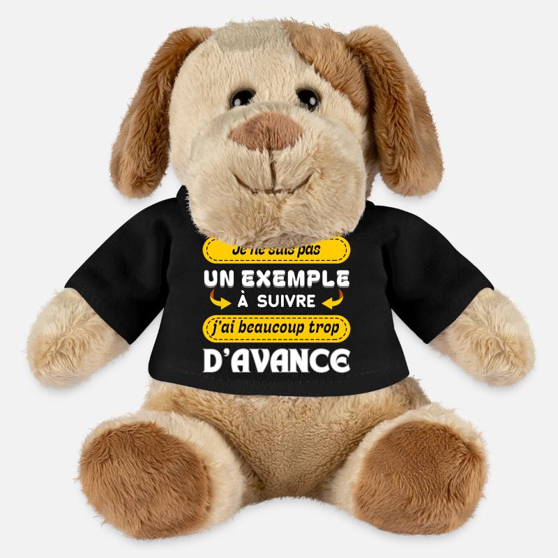 Pas un exemple à suivre - Chien en peluche Helge MiniFeet® - noir