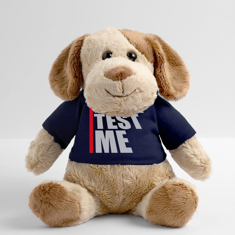 Ne me teste pas coquine, citation drôle de logo Chien en peluche Helge MiniFeet®