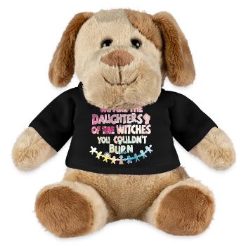 Nous sommes les filles des sorcières que tu n’as pas pu brûler - Chien en peluche Helge MiniFeet® - noir - Devant