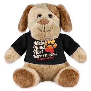  Mein Hund Hört Hervorragend Es Ist Ihm Nur Egal - MiniFeet® Hund Helge - Schwarz - Vorne