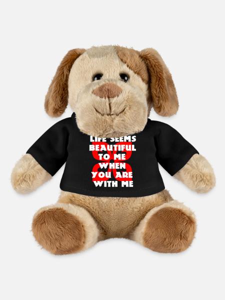 La_vida_me_parece_hermosa - Chien en peluche Helge MiniFeet® - noir