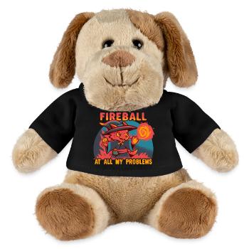 I Cast Fireball at all my problems - MiniFeet® Dog Helge - black - Front