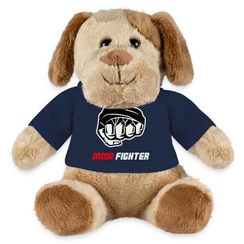 Combat de combat de combattant MMA à la poing - Chien en peluche Helge MiniFeet® - bleu marine - Devant