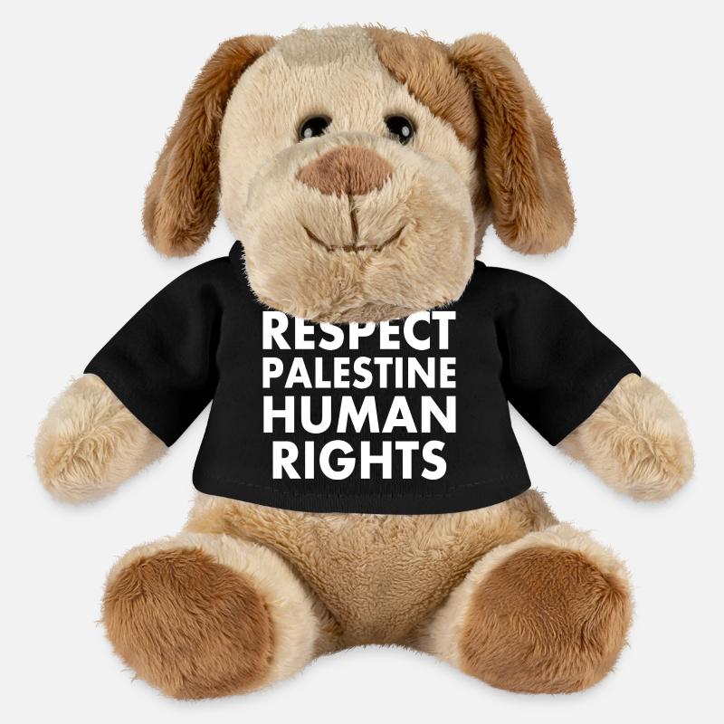 Respect palestine human rights - MiniFeet® Hund Helge - Schwarz
