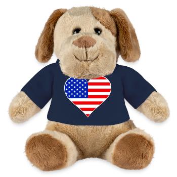 American Flag Heart - MiniFeet® Dog Helge - french navy - Front