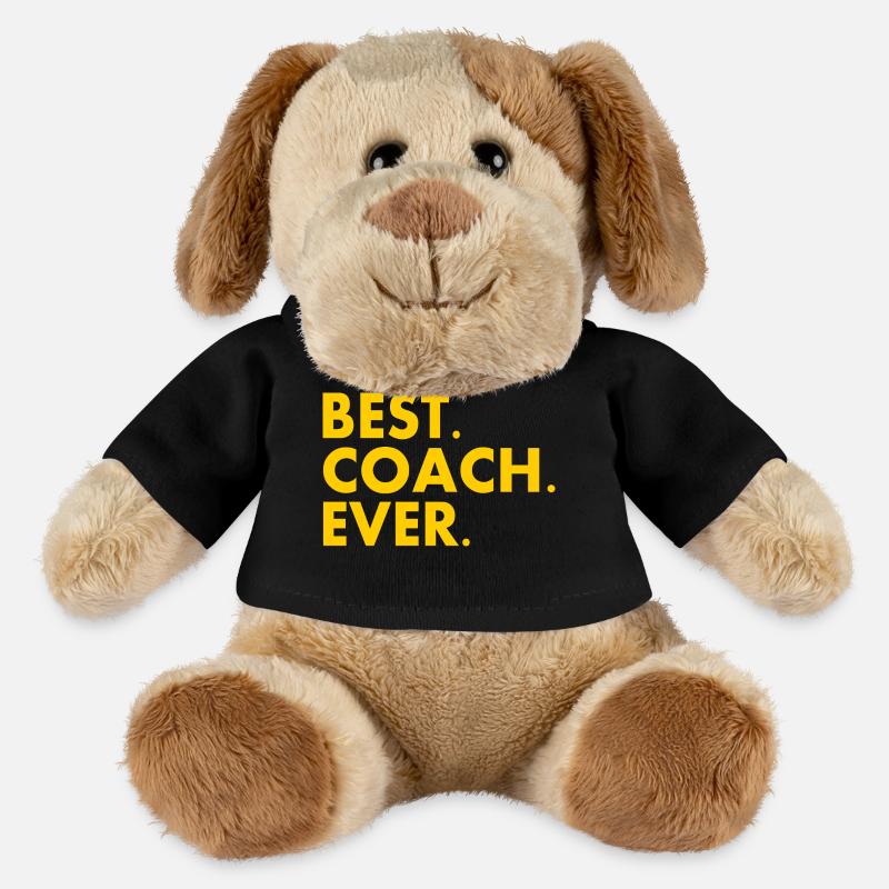 Best coach ever - Chien en peluche Helge MiniFeet® - noir