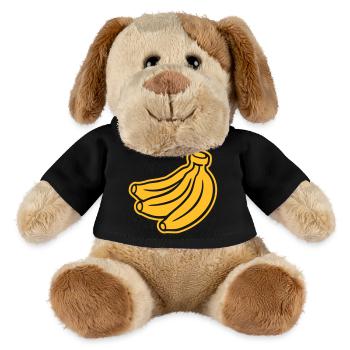 Lustiges Banana Shirt | Geek & Nerd Motiv - MiniFeet® Hund Helge - Schwarz - Vorne