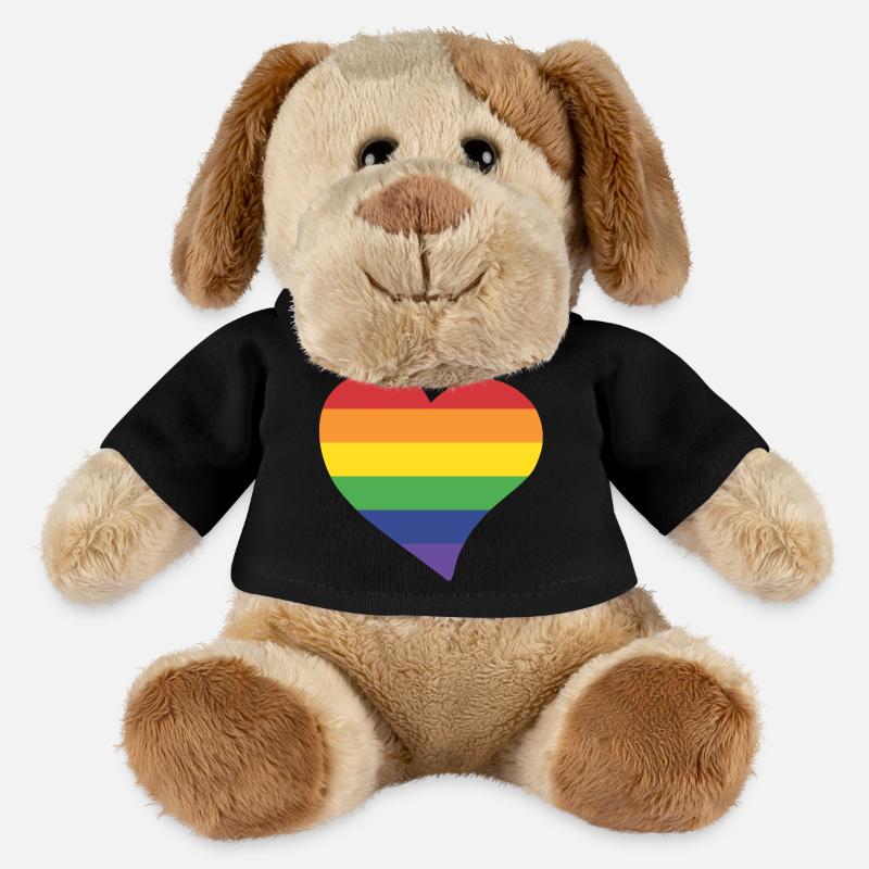Regenbogenherz - MiniFeet® Hund Helge - Schwarz