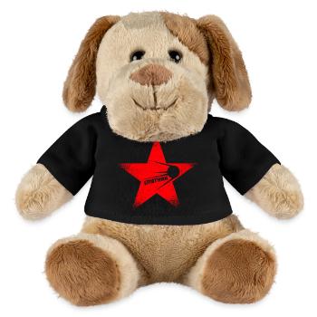Etoile Rouge - Spoutnik - Chien en peluche Helge MiniFeet® - noir - Devant