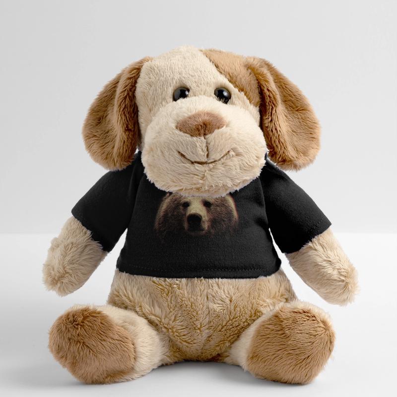 Red Halftone Bear Head MiniFeet® Dog Helge