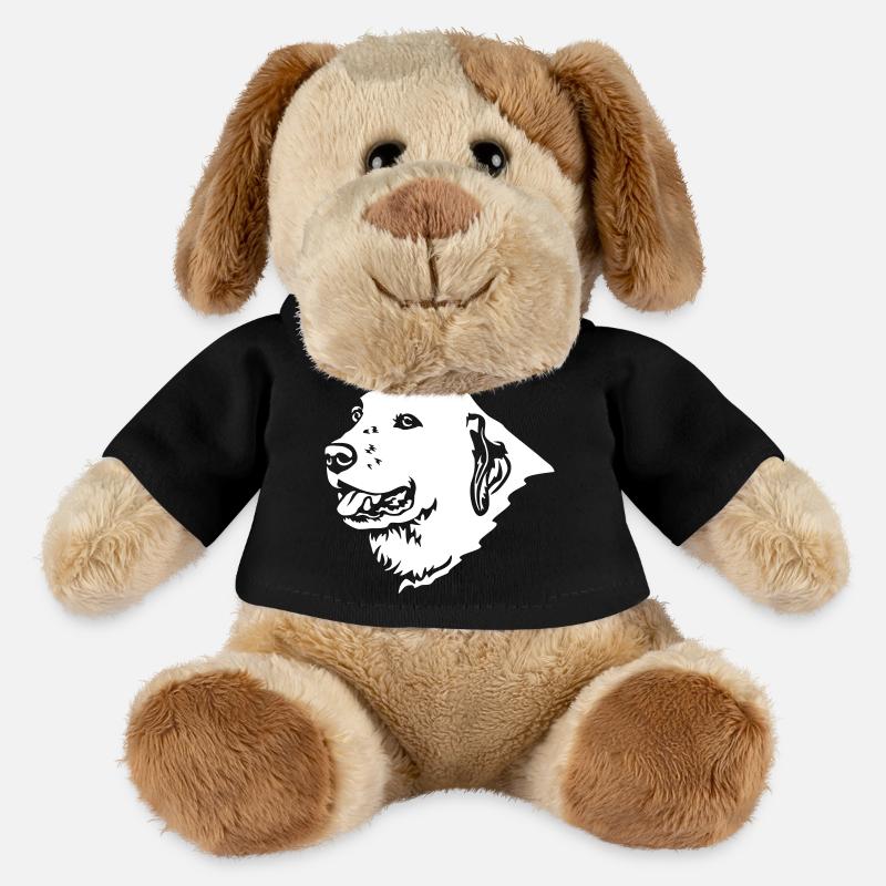 Zentralasiatischer Owtscharka Kopf "Black Edition" - MiniFeet® Hund Helge - Schwarz