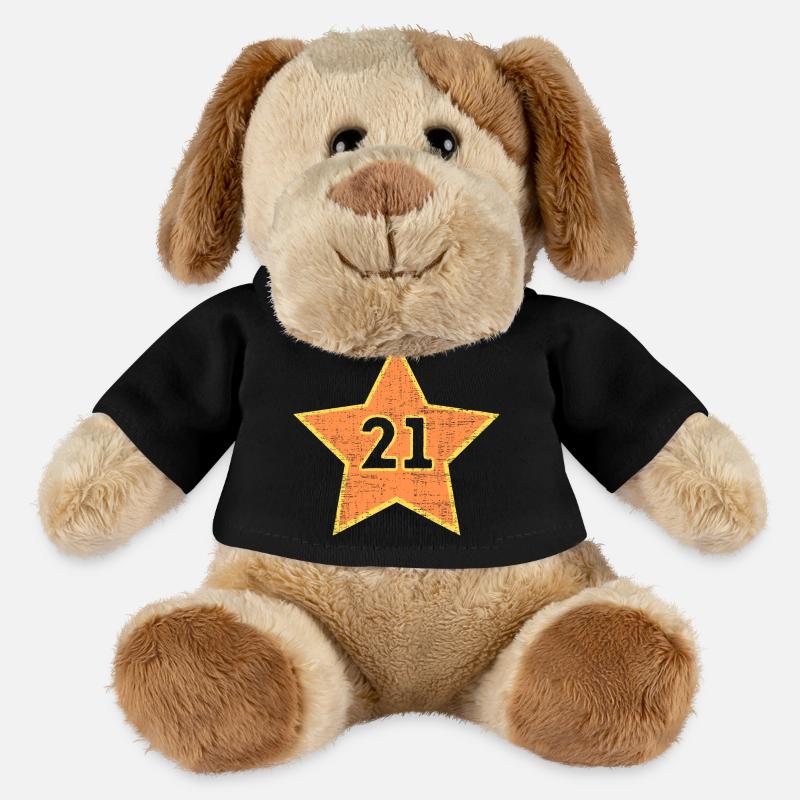 Étoile 21 - Chien en peluche Helge MiniFeet® - noir