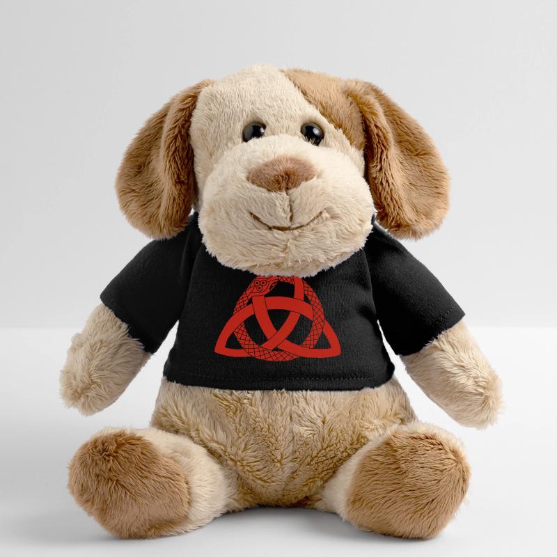Rote Schlangen und keltisches Symbol MiniFeet® Hund Helge