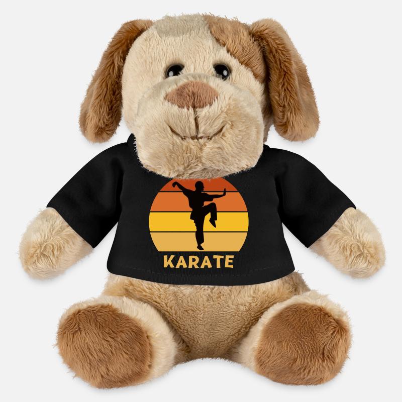 Karate, Karate-Fan, mach Karate - MiniFeet® Hund Helge - Schwarz