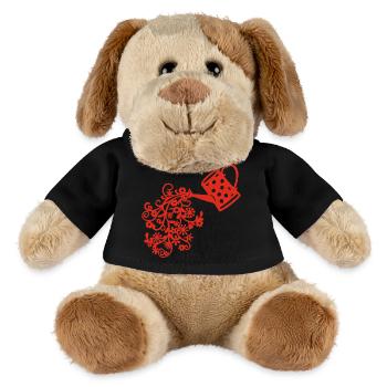 The return of spring (red) - MiniFeet® Dog Helge - black - Front