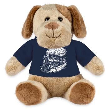 Steam Locomotive Graphics - MiniFeet® Dog Helge - french navy - Front