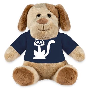 White Cat Skull - MiniFeet® Dog Helge - french navy - Front