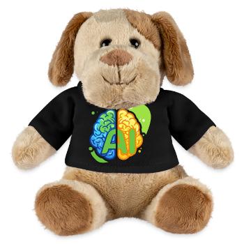 AI logo - MiniFeet® Dog Helge - black - Front
