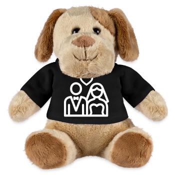 Brautpaar Ehepaar Hochzeit - MiniFeet® Hund Helge - Schwarz - Vorne