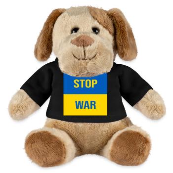 Stop War - MiniFeet® Dog Helge - black - Front