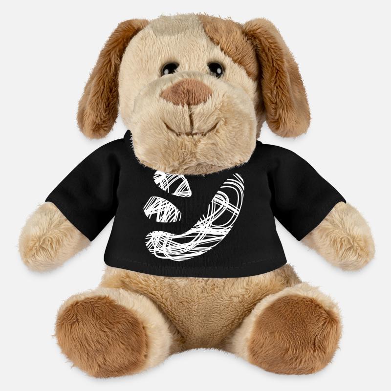 Japanese text 'シ' (shi) pattern - MiniFeet® Dog Helge - black