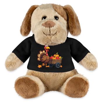 Thanksgiving Lustiger Thanksgiving Truthahn - MiniFeet® Hund Helge - Schwarz - Vorne